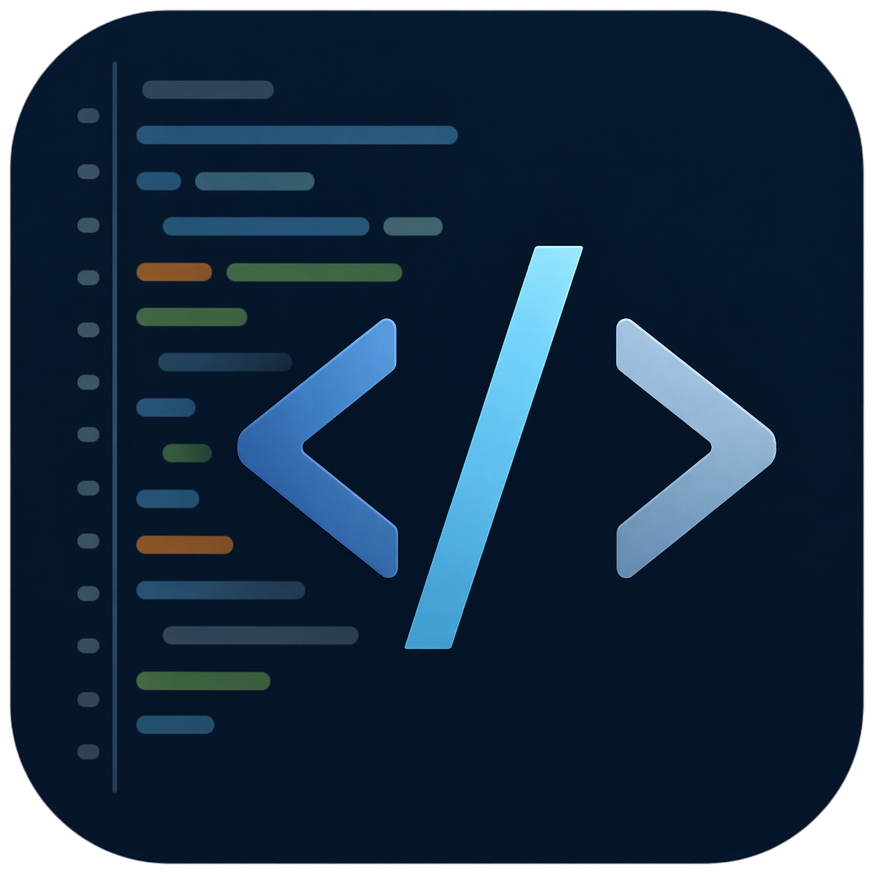 Deep Blue Dark Theme